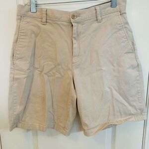 Amazon Essentials Men's Beige Flat Front Shorts